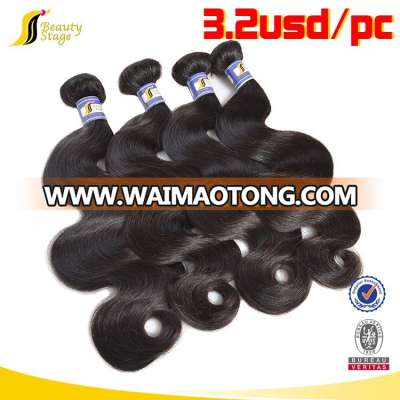 Aliexpress hight quality human virgin brazilian hair weavon, wholesale brazilian hair extension