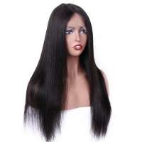 2020 RLN New Fashion  Brazilian real 100% human remy/virgin hair swiss lace front Straight Wigs